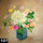 Nummer 127: dahlia met bloemen in vaas. Klik voor een vergroting.