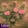 Nummer 169: rose rozen en heestertakken. Klik voor een vergroting.